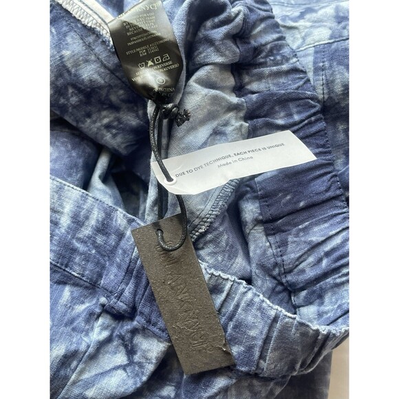 BLANK NYC Tie Dye Denim Utility Moto Jacket In Blue Tide Is High Sz S New - Picture 7 of 10